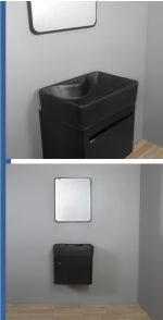 روشویی کابینتی ویکتوریا مشکی